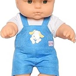 EL FIGO Cute Little Boy Toy in Dungaree Dress Doll for Kids (Rotatable Legs Arms with Removable Clothes Set 31 cm)-image-54