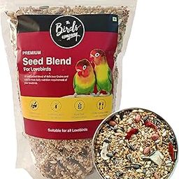 The Birds Company All Life Stages Premium Seed Blend of 9 Grains & Nuts, Fortified with Spirulina & Cuttlefish Bone, Bird Food for Lovebirds, 450 g-10