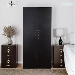 NITYAM Joy Black Double Door Almirah � Lockable Wooden Wardrobe with Mirror, Scratch & Termite Resistant, Ideal for Files & Clothes-image-54