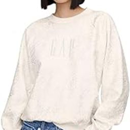 Women's Relaxed Fit Cotton Blend Round Neck Sweatshirt-image-82