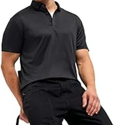 Men's Solid Slim Fit Golf Shirt-image-75