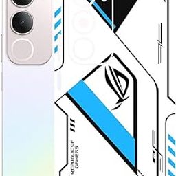 AtOdds Mobile Skin Sticker Wrap | Compatible for VIVO Y29 (5G) | Scratchproof Matte Finish | Full Coverage for All Sides & Camera Protection (RogBlue)-image-34