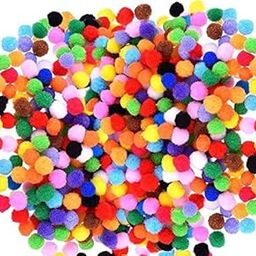 PPM 100 Mixed Color Felt Balls Pompom for DIY Sewing Crafts Jewelry Making - Multicolor, Craft Big 2mm Metal Pom-Pom-image-55