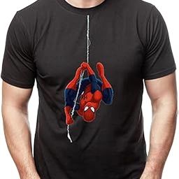 Avenger Marvel Spiderman Upside Down T-Shirt Unisex Regular Fit Graphic Printed-image-25