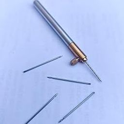 Generic DMAK AluBrass French Crochet Tambour Hook Tools with 5 Different Needles for Hand Made Sewing Embroidery-1