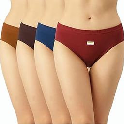 amul comfy Women's Cotton Plain Multicolor Inner Elastic Regular Panty (#Priya-PL)-picture-9