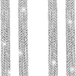 Shining Jewel crystal & Ad Silver Plated Fancy Western Style Cocktail Chandelier Long Earrings For Women (SJE_43_S)-36