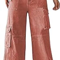 Collection Women Cargo Jeans | High Waist Stretchable Wide Leg Straight Fit Denim| Boyfriend Jeans for Women(WJ-1217C)-image-31