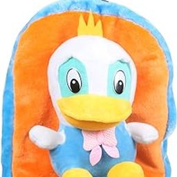 Tickles Duck Soft Stuffed Plush Animal Toy School Bag for Kids Birthday Gift School Picnic Vacation (Size: 38 cm; Color: Multicolor)-image-1