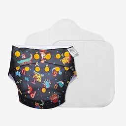 SuperBottoms UNO Freesize Cloth Diaper | Cloth diaper for babies 3M to 3Y | Comes with cloth diaper inserts | 1 Organic cotton Soaker + 1 Booster | Hungry Caterpillar-picture-14