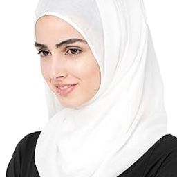 Premium Chiffon Hijab Scarf, Solid Black, Lightweight Head Cover-image-86