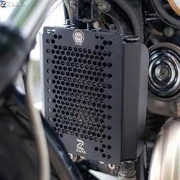 RADIATOR GUARD FOR GT & INTERCEPTOR 650 (HONEYCOMB ALUMINUM BLACK)-image-47