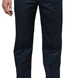 Men's Polyviscose Blend Solid Pattern Smart Fit Flat Front Formal Trouser-image-14