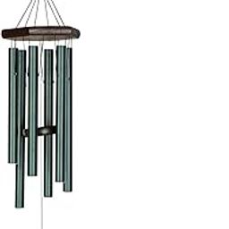 Himalayan Melody Wind Chime Premiere Grande Series Tuned Forest Green 28 Inches Home Decoration Balcony Office Garden Decor Metal 6 Pipes Positive Vibrations-image-45