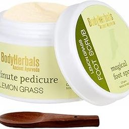 BodyHerbals Lemongrass Foot Scrub 1 minute Pedicure 125 gm | 100% Natural Anti- pigmentation & Cracked Heel Repair Therapy | Exfoliating, Heal and Repair Scrub | Paraben & SLS Free-image-60