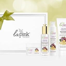 La Pink Young Forever Luminous Complexion Gift Box | Face Wash, Serum, Day Cream & Night Cream | Hydrates, Evens Skin Tone & Reduces Dark Spots & Fine Lines | 100% Microplastic Free Formula (Set of 4)-7