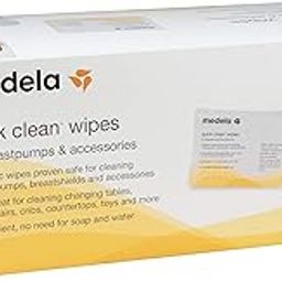 Medela Quick Clean Breast Pump and 40 Piece Accessory Wipes-image-83