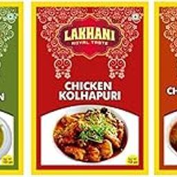 LAKHANI Non Veg Hyderabadi Green Chicken Masala, Chicken Kolhapuri Masala and Chicken Changezi Masala Indian Spice Blends for Flavorful Hyderabadi, Spicy Kolhapuri and Rich Changezi Chicken Dishes Combo Pack (150g Each)-image-76