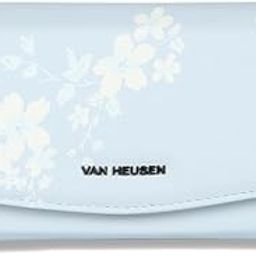 Women Polyurethane Blue Print Casual Wallets-image-3