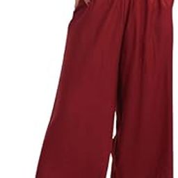 Rayon Palazzo Pants for Women | Palazzo Pant for Women | Palazzo for Office Wear | Mid Rise Palazzo Pants | Regular Fit Palazzo Pants for Women | Relaxed Palazzo Pants | Solid Palazzo Pants-picture-37