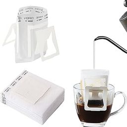 Hodaqe Portable Drip Coffee Maker - Hanging Ear Dripper with Disposable Pour Over Coffee Filters (50)-image-54
