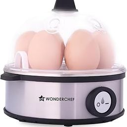 Wonderchef Essenza Instant Egg Boiler | 7 Poachers | 350 W |Stainless Steel Cool-touch Body | Auto Shut-off | Steaming Rack, Measuring Cup with Piercing Pin, Glass Lid with Steam Vent |2-Year Warranty-21