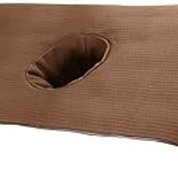 VMS INDIA Soft Beauty Massage SPA Treatment Bed Cover Sheet with Breath Hole Brown-7