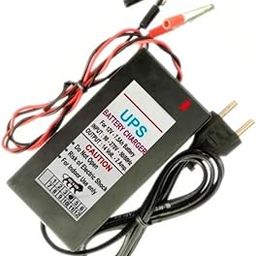 TechSupreme 12 Volt 2 APM Battery Charger for Bike, UPS Clip Battery Charger Worldwide Adaptor12 Volt 7 amp Battery Charger-12