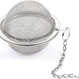 Leeonz® 1 Pieces Tea Strainer Stainless Steel Tea Ball Infuser Mesh Tea Filter Tea Interval Diffuser with Extended Chain Hook for Loose Leaf Tea and Spices, Seasonings (Small)-28