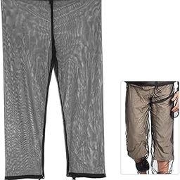Lightweight Mesh Mosquito Pants Outdoor Protection Mesh Netting Bug Pants for Hiking Camg Fly Fishing(PantsXL) -Layfoo-picture-16