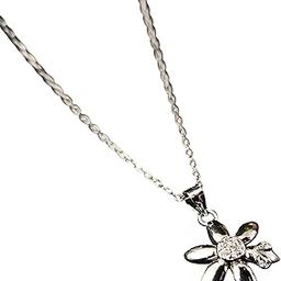 Silver Floral Pendant-image-29