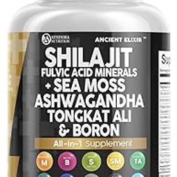 Shilajit Supplement for Men with Sea Moss, Tongkat Ali, Ashwagandha, Boron, Zinc, CoQ10, PQQ - Fulvic Acid Capsules - Energy Support - 90 Count - Resin, Gummy & Powder Alternative-image-17