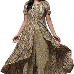 Women LIVA Printed Jumpsuit Dress-49