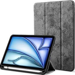 Robustrion Cover for iPad Air 11 inch M2 6th Generation 2024 / iPad Air 5th Generation Cover/iPad Air 4th Generation 10.9 inch Flip Stand Case Cover with Pencil Holder [Support Auto Sleep Wake] - Grey-image-97