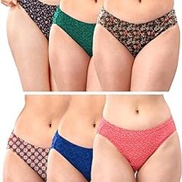 Women's Cotton Bikini (Pack of 6)-image-24