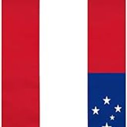 Samoa Flag Graduation Shawl Sash Stole Wraps Scraf For International Study Pride Women Men-image-74