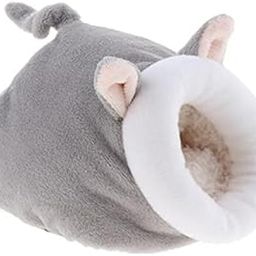 MERISHOPP® 2xWinter Warm Rabbit Guinea Pig Hamster House Bed Cute Small Animals Gray|Pet Supplies | Small Animal Supplies | Beds Hammocks & Nesters-image-74