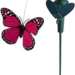 UJEAVETTE Solar Fluttering Dancing Garden Stake Outdoor Decor Butterfly-image-3