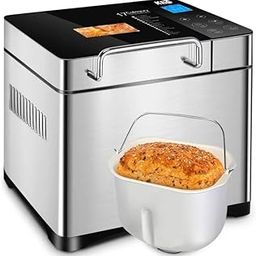 Mann Mart‚Effortless Home Baking: 17-Function Digital Bread Maker with 2lb Capacity, Nut Dispenser & Non-Stick Pan-image-22
