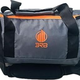 Gym Bag Round Shape Duffel 23L Sports Bag for Men and Women size17 x 9" x9 with Side Zip Pocket for carring Shoes (Grey)-image-24