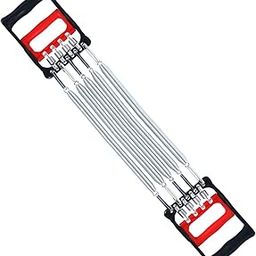 JELLEX 3 in 1 Multi Usage 5 Detachable Chest Pull Spring for Men Inbuilt Hand Gripper Cum Tummy Trimmer Exerciser (Multicolor) (Pack of 1)-3