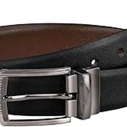 Elite IX Reversible Leather Belt – Dual-Tone Black & Brown – Natural Leather with Twist Buckle – 42” Length, 30mm Width – Formal to Casual Versatility-image-73
