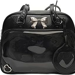™ Ita Bag PU Leather Women Backpack for Anime Dolls Display Shopping Halloween Black | Womens Handbags & Bags-image-35