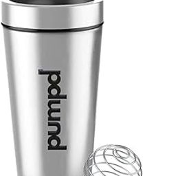 Pumpd Stainless Steel Protein Shaker Bottle | Durable, Leak-Proof & Odor-Resistant | Perfect for Gym, Travel, & Daily Hydration | Unique Wire Blending Ball | Ideal for Protein Shakes | 750ml (Silver)-21