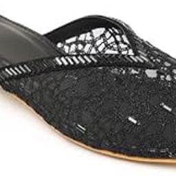Women's Embroidered Slip-On Ethnic Mule Flats – Traditional Jutti Style Footwear for Festive & Casual Wear-image-8