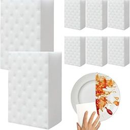 HASTHIP® 8Pcs Magic Eraser Cleaning Pads, 6X Stronger, Extra Durable Magic Eraser Sponge, Non-Scratch Scrub Sponge Melamine Sponge for Kitchen, Walls, Shoe Cleaner, Bathroom-image-37