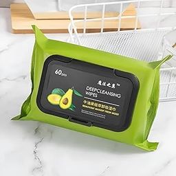 Avocado Makeup Remover Wipes with Cucumber & Vitamin E – Moisturizing, Hydrating, Deep Cleaning & Soothing Facial Wipes (Pack of 1)-image-94