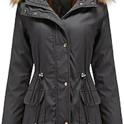 Women's Long Velvet Cotton Coat | Winter Hooded Jacket with Fur Collar | Warm Solid Color Commuter Style (MST35)-15