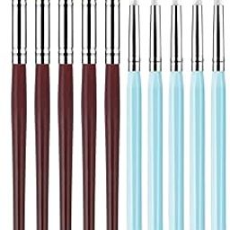 Levin Silicone Clay Sculpting Tool - 10Pcs Modelling Dotting Tool for Pottery Craft, Rock, Nail, Blending, Drawing-16