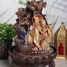 SPLICE Krishna Ji and Radha Ji Water Fountain Showpiece for Home Decor Decoration and Gift Gifting Items-image-12